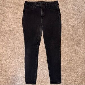 Women’s American Eagle Black Dream Stretch High Rise Skinny Jegging Size 8 Short